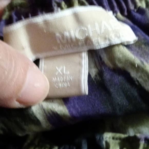 Michael kors purple xl long sleeve shirt - Picture 2 of 3